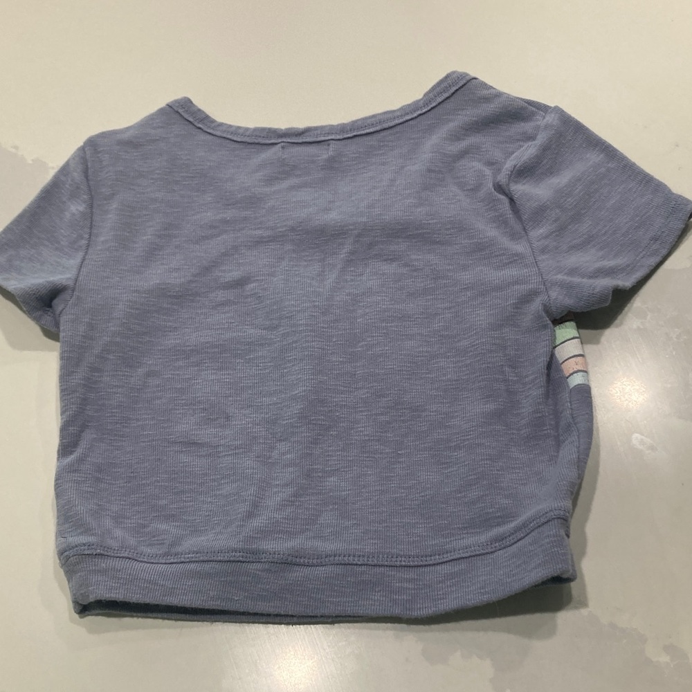 Cropped Striped Tee - Picture 4 of 5